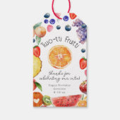 Twotti Fruitti Cutie Fruit Birthday Hartelijk dank Cadeaulabel (Voorkant)