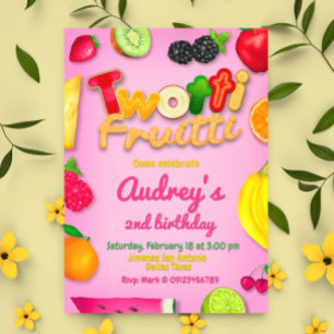 Twotti Fruitti - Fruits Birthday Kaart