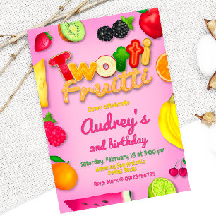 Twotti Fruitti - Fruits Birthday Kaart