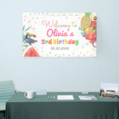 Twotti Fruitti Fruits Toucan Birthday Backdrop Spandoek (Beurs)