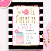 Twotti Fruitti Pink Lemon Black + White Birthday Kaart