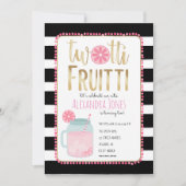 Twotti Fruitti Pink Lemon Black + White Birthday Kaart (Voorkant)