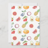 Twotti Fruitti Tropisch Fruit Toekan Verjaardag Bedankkaart (Achterkant)