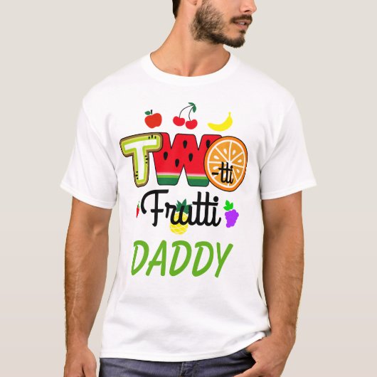 Twotti Fruitti Verjaardagsmeisje | Papa T-shirt (Voorkant)
