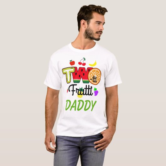 Twotti Fruitti Verjaardagsmeisje | Papa T-shirt (Voorkant volledig)