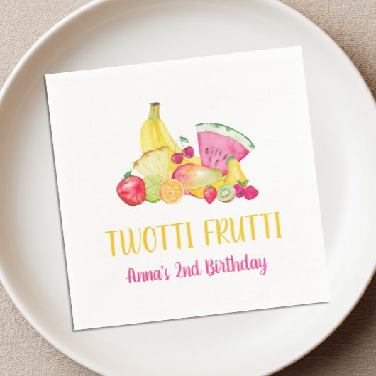 Twotti Frutti 2e Verjaardag Servetten