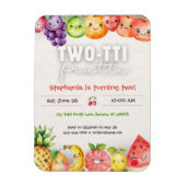 Twotti Frutti 2e verjaardag uitnodiging Magneet (Verticaal)