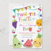 Twotti Frutti 2nd Birthday Invitaiton Kaart (Voorkant)
