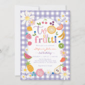 Twotti Frutti 2nd Birthday Invitation Kaart (Voorkant)