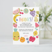 Twotti Frutti Birthday Dank je wel Kaart (Staand voorkant)