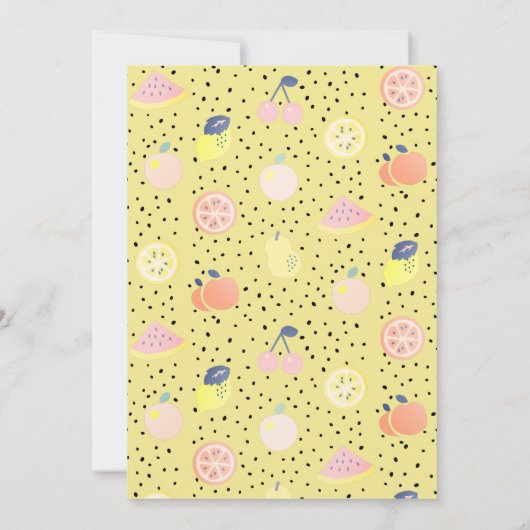 Twotti Frutti Fruit Sinaasappel 2e verjaardag Kaart (Achterkant)