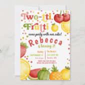 Twotti Frutti Fun Tweede Verjaardagsfeest Kaart (Voorkant)