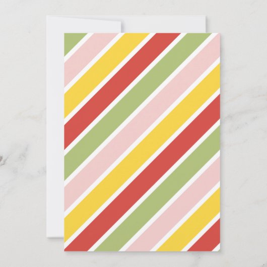 Twotti Frutti Fun Tweede Verjaardagsfeest Kaart (Achterkant)