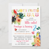 Twotti Frutti Luau Verjaardagsfeest Uitnodiging (Voorkant)