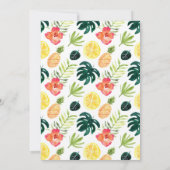 Twotti Frutti Luau Verjaardagsfeest Uitnodiging (Achterkant)