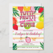 Twotti frutti of Tutti Frutti Party Invitation Kaart (Voorkant)