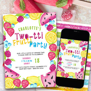TWOtti Frutti Party Zomer Fruit Cutie Draaien 2 Kaart
