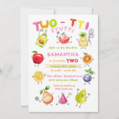 Twotti Frutti Verjaardagsfeest sjabloon Kaart (Voorkant)