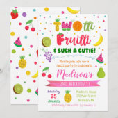 TWOtti Frutti Verjaardagsfeest Uitnodigingen (Voorkant / Achterkant)