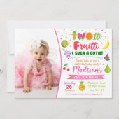 Twotti frutti verjaardagsfeestje uitnodiging (Voorkant)