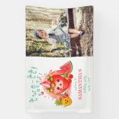 TWOTTI Tutti Frutti Zomerfruit Kinder 2e Verjaarda Spandoek (Verticaal)