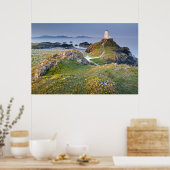 Twr Mawr Lighthouse op Llanddwyn Island Poster (Keuken)