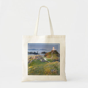Twr Mawr Lighthouse op Llanddwyn Island Tote Bag