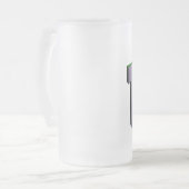 TWSS Frosted Beer Stein Matglas Bierpul (Voorkant links)