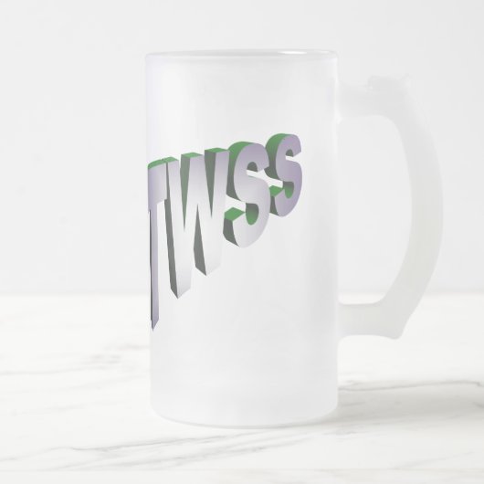 TWSS Frosted Beer Stein Matglas Bierpul (Rechts)