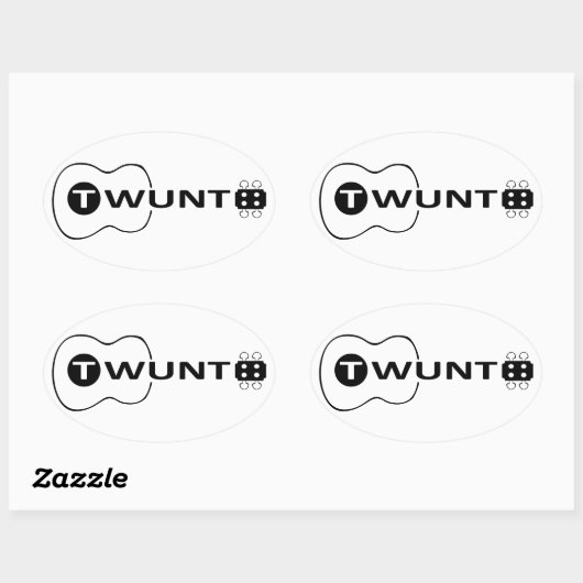 TWUNT-cadeautjes Ovale Sticker (Vel)