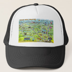TX Hill Country Cartoomap Trucker Pet