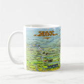 TX Hill Country Cartoon Map Coffee Mok (Links)