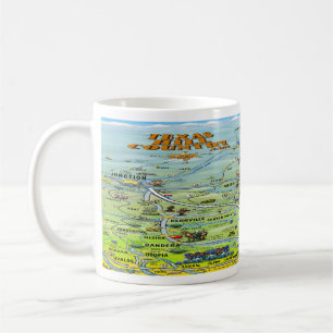 TX Hill Country Cartoon Map Koffiemok