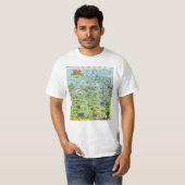 TX Hill Country Cartoon Map T-shirt (Voorkant volledig)