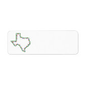 TX kerstlampetiket Etiket (Voorkant)