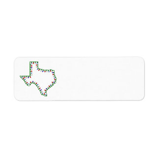 TX kerstlampetiket Etiket