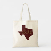 TX State Bobcats Shirt Texas State Bobcats Fan Log Tote Bag (Achterkant)