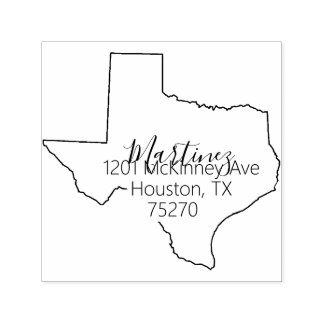 TX | Stempel van het Adres State of Texas Return