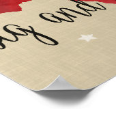 TX - sterren bij acht Poster (Hoek)