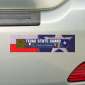 TX vlag vierkant, TXSG Licentie plat vol Bumpersticker (Op auto)