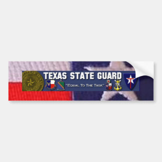 TX vlag vierkant, TXSG Licentie plat vol Bumpersticker
