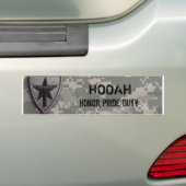 txsg HOOAH, Honor, Pride, Duty Bumpersticker (Op auto)