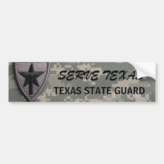txsg-patch left, SERVE TEXAS, TEXAS STATE GUARD Bumpersticker