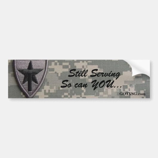 txsg-patch nog steeds in dienst, dus kunt u bumpersticker (Voorkant)