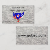 TXSG Visitekaartje (Voorkant / Achterkant)