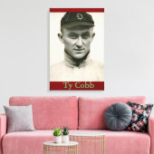 Ty Cobb Canvas Afdrukken (Insitu (Woonkamer))