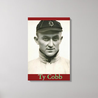 Ty Cobb Canvas Afdrukken