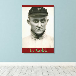 Ty Cobb Canvas Afdrukken