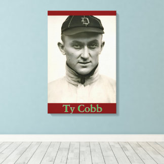 Ty Cobb Canvas Afdrukken