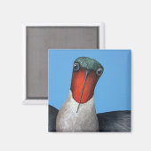 Ty, een robijnrode kolibrie magneet (Voorkant / Achterkant)